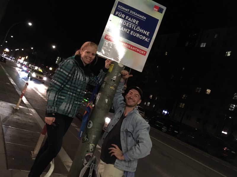 SPD Plakatierung zur Europawahl 2019